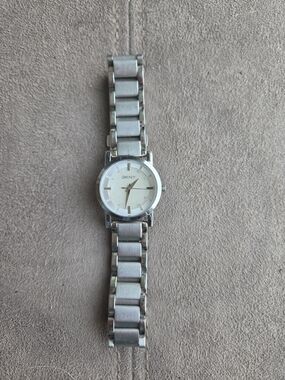 DKNY Women's Silver Stainless Steel Bracelet Watch - Silver Dial
